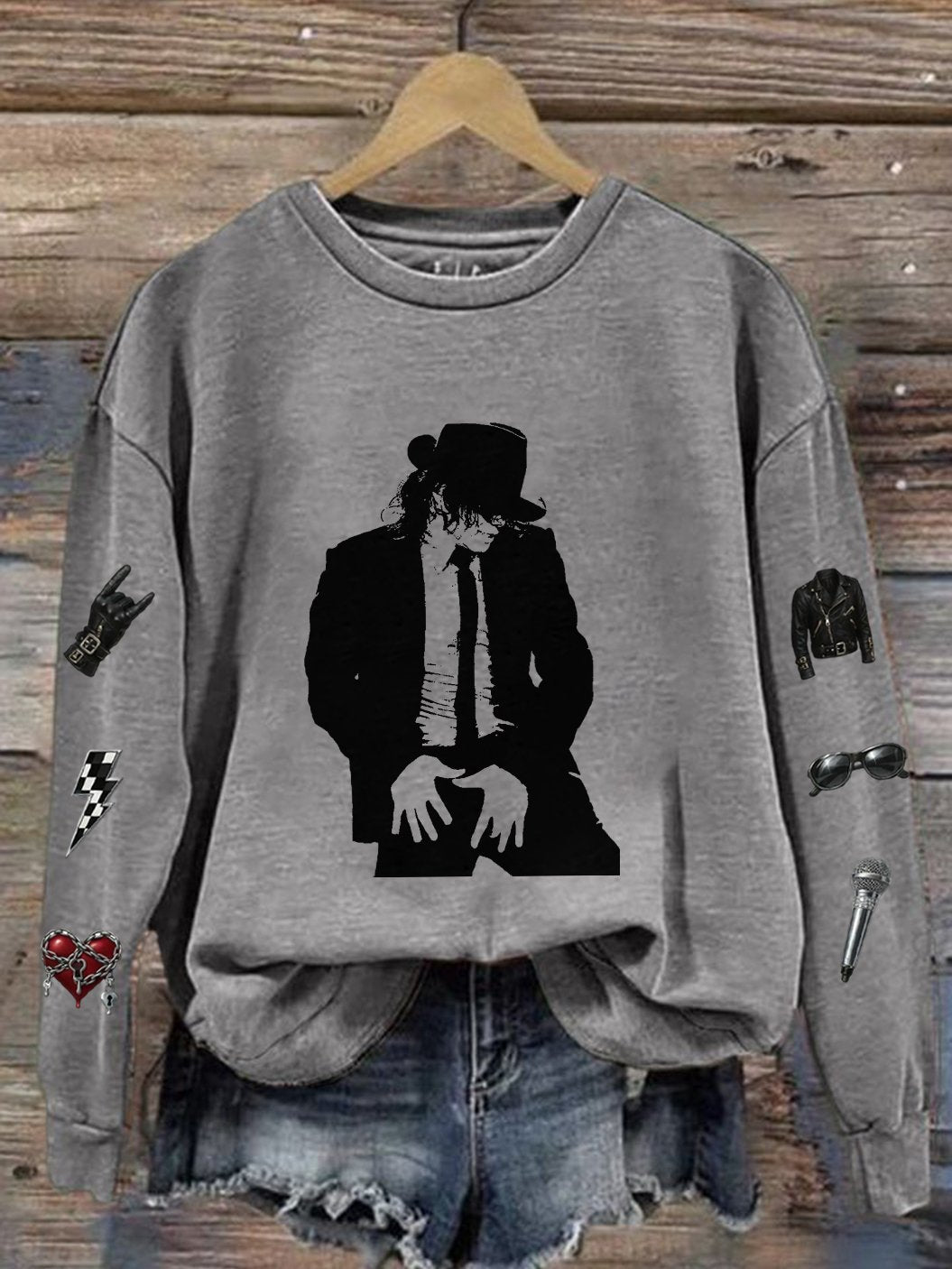 Women's Superstar Art Print Casual Sweatshirt