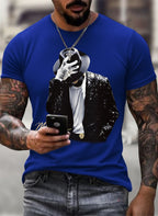 Men's Fun Character Print T-Shirt