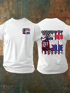 Men's  Courtesy Of Red White And Blue, 250th Anniversary Freedom T-Shirt