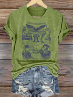 Women's  Retro USA 250th Anniversary Print T-Shirt