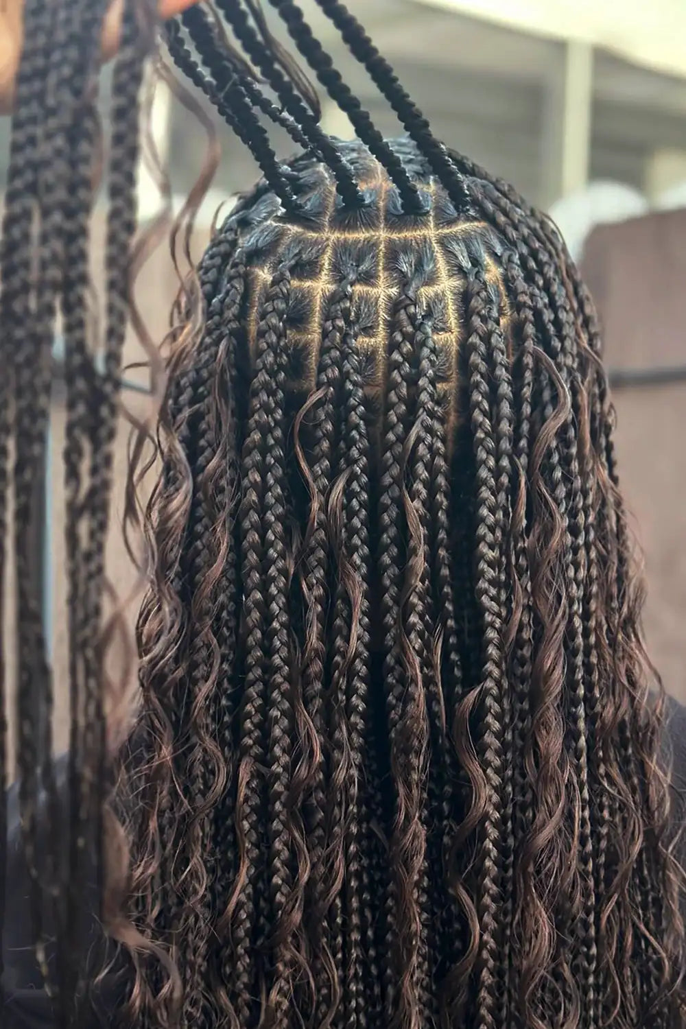 #2 Dark Brown Color Deep Wave Bulk Braiding Hair Extensions BU13
