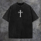 Crown Of Thorns Portrait Washed T-Shirt