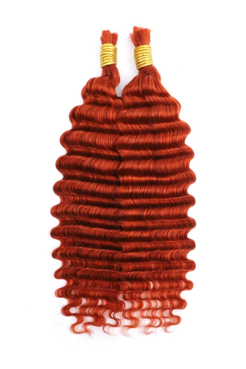350# Ginge Deep Wave Bulk Human Hair For Braiding BU20