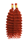 350# Ginge Deep Wave Bulk Human Hair For Braiding BU20