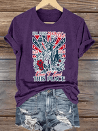 Women's  THIS PLACE Round Neck Printed T-Shirt