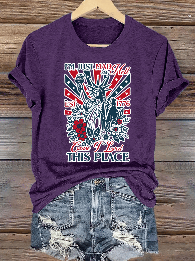 Women's  THIS PLACE Round Neck Printed T-Shirt