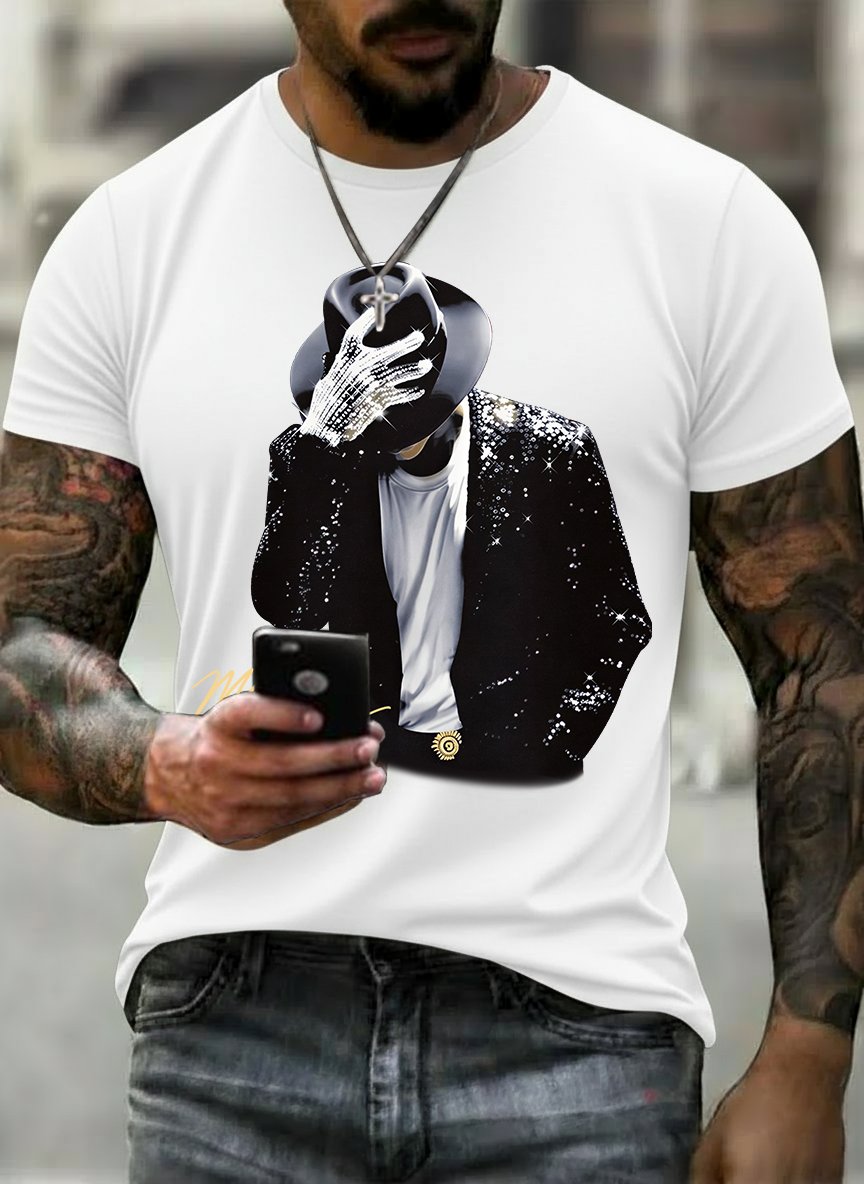 Men's Fun Character Print T-Shirt