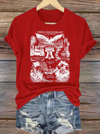 Women's  Retro USA 250th Anniversary Print T-Shirt