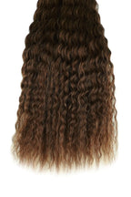 Double Drawn #4a Dark Brown Bulk Hair For Braiding Wet Wave BU37