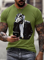 Men's Fun Character Print T-Shirt