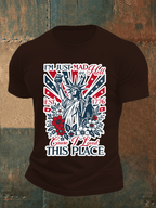 Men's THIS PLACE Round Neck Printed T-Shirt