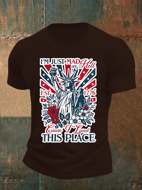 Men's THIS PLACE Round Neck Printed T-Shirt