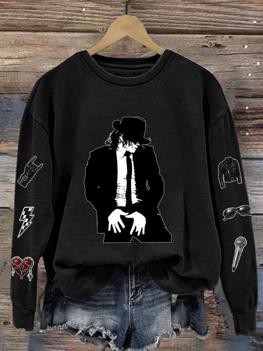 Women's Superstar Art Print Casual Sweatshirt
