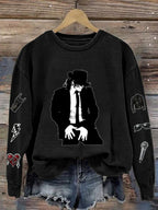 Women's Superstar Art Print Casual Sweatshirt
