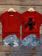 Women's  250th Anniversary Distressed American Flag 2-sided Shirt