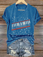 Women's Casual Printed Short-Sleeve T-Shirt
