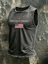 Men'S Casual U.S. 250th Anniversary Casual Printed Vest