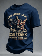 250Th Anniversary Commemorative Faith Printed Round Neck T-Shirt In The United States