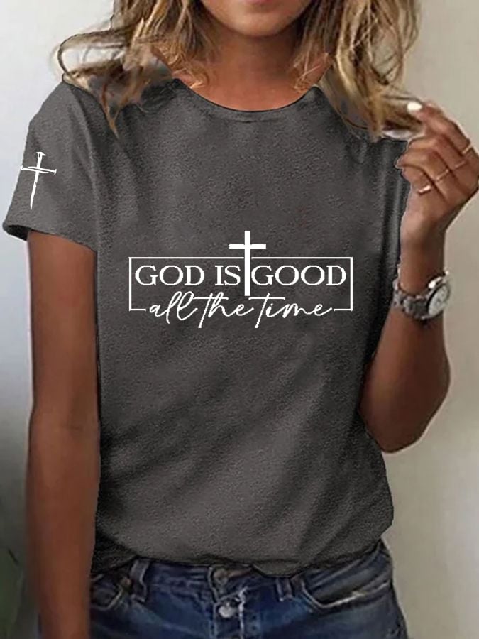 🔥Hot Sale Picks 🔥Women's Jesus Printed Short Sleeve T-Shirt