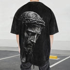 Crown Of Thorns Portrait Washed T-Shirt
