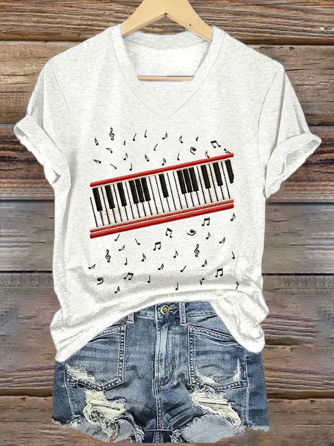 Women's Casual Printed Short-Sleeve T-Shirt