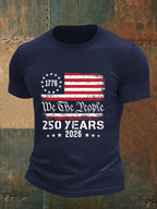 Men's 250 YEARS Print Round-Neck T-Shirt