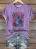 Women's  THIS PLACE Round Neck Printed T-Shirt