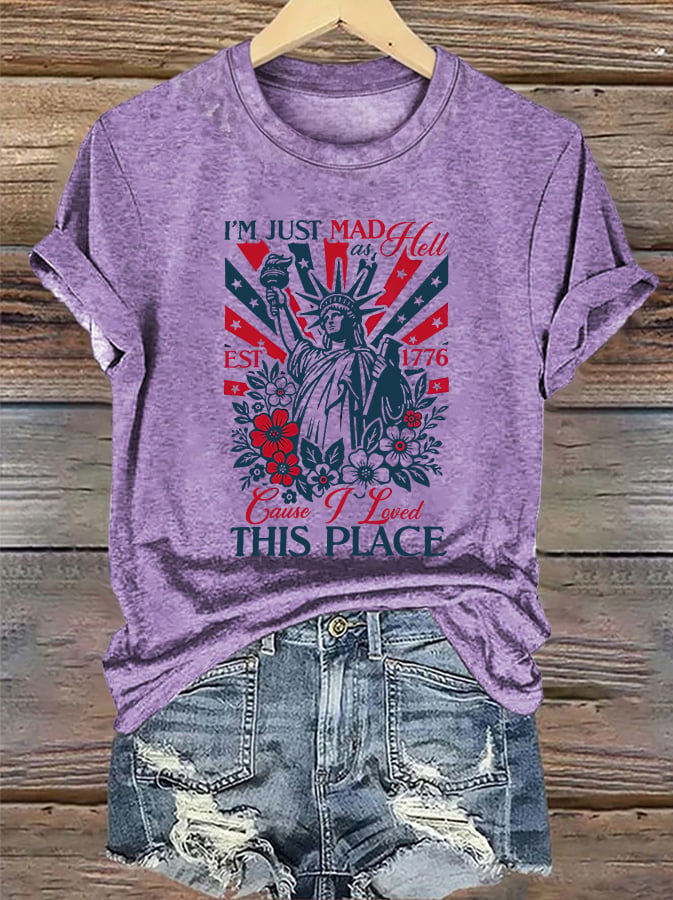 Women's  THIS PLACE Round Neck Printed T-Shirt