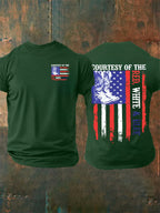 Men's  Courtesy Of Red White And Blue 250th Anniversary Flags T-Shirt