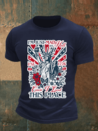 Men's THIS PLACE Round Neck Printed T-Shirt
