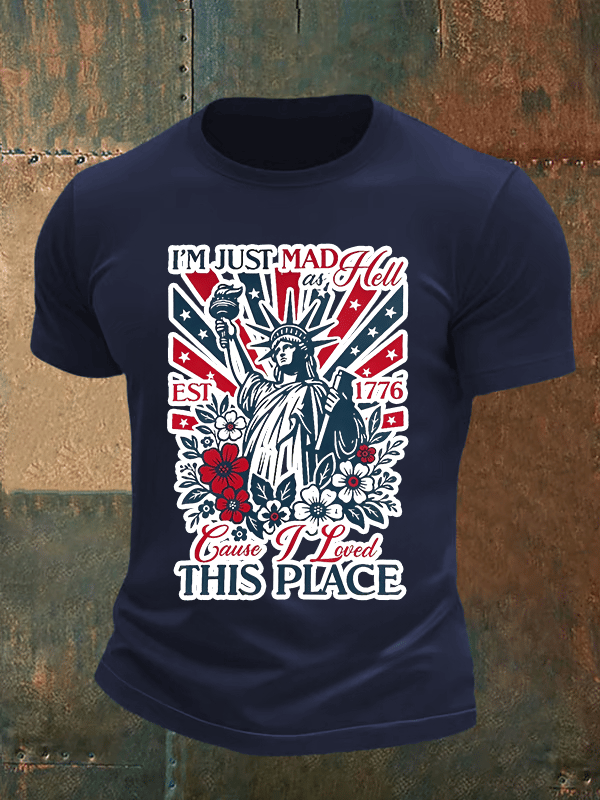 Men's THIS PLACE Round Neck Printed T-Shirt