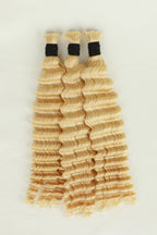 613 Blonde Deep Wave Bulk Human Hair for Braiding BU04