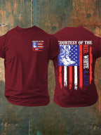 Men's  Courtesy Of Red White And Blue 250th Anniversary Flags T-Shirt