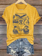 Women's  Retro USA 250th Anniversary Print T-Shirt