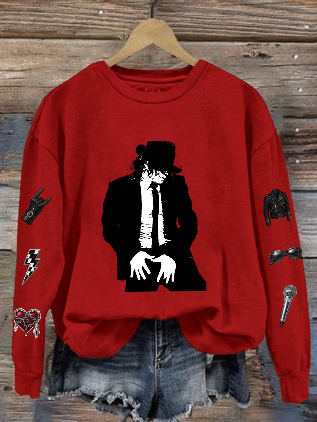 Women's Superstar Art Print Casual Sweatshirt