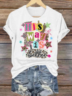Women's  His Way Is Better Faith T-Shirt, Leopard Print Christian Women Graphic Tee, Cute Religious Casual Everyday Shirt