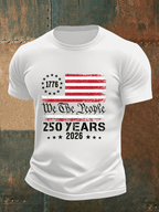 Men's 250 YEARS Print Round-Neck T-Shirt