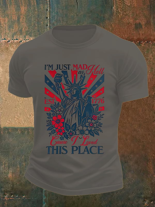 Men's THIS PLACE Round Neck Printed T-Shirt