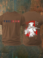Men's 250th Anniversary Distressed American Flag 2-sided Shirt