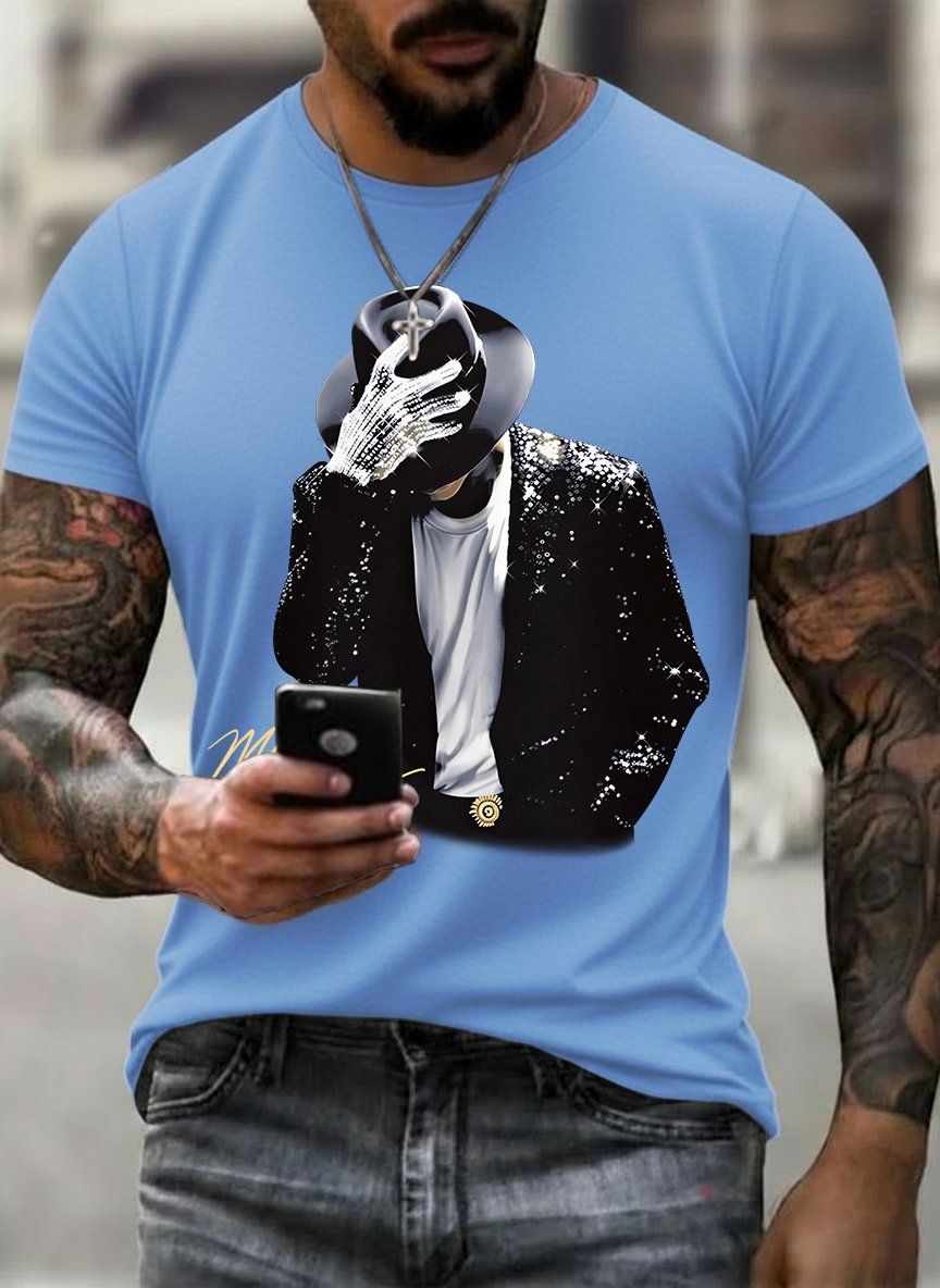 Men's Fun Character Print T-Shirt