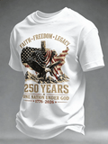 250Th Anniversary Commemorative Faith Printed Round Neck T-Shirt In The United States
