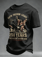 250Th Anniversary Commemorative Faith Printed Round Neck T-Shirt In The United States