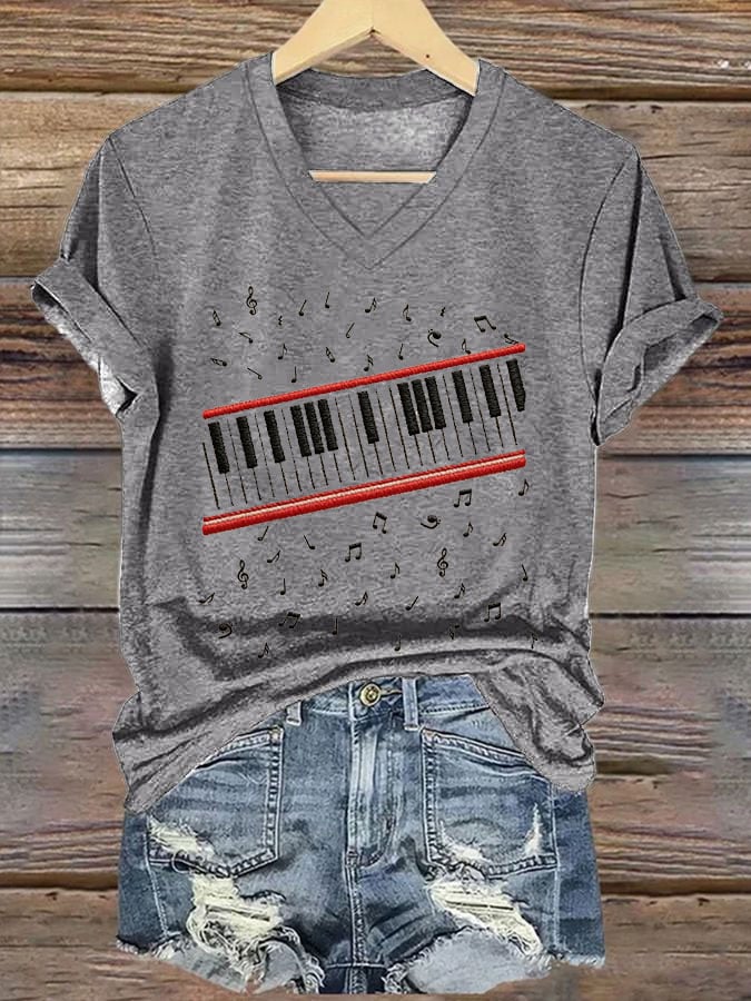 Women's Casual Printed Short-Sleeve T-Shirt