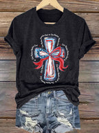 Women'S Casual One Nation Under God T-Shirt