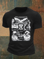 Men's  Retro USA 250th Anniversary Print T-Shirt
