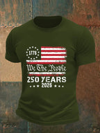 Men's 250 YEARS Print Round-Neck T-Shirt
