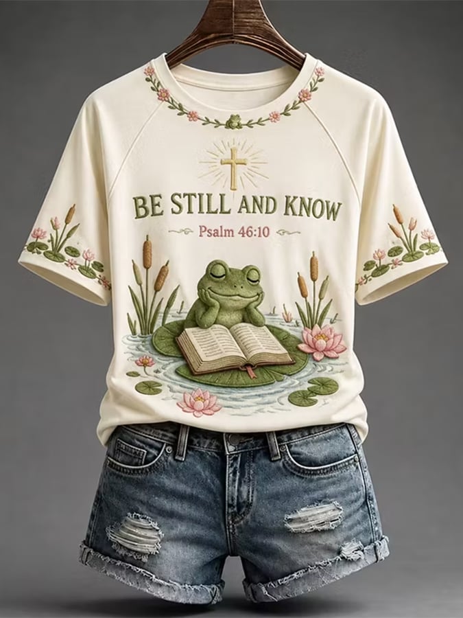 Women's "Be Still And Know" Faith Art T-Shirt