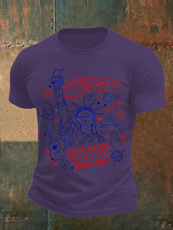 Men's Pledge Allegiance To Your Hands Your Team Your Vibes Shirt