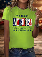 Women's 250 YEARS AMERICA Printed T-Shirt