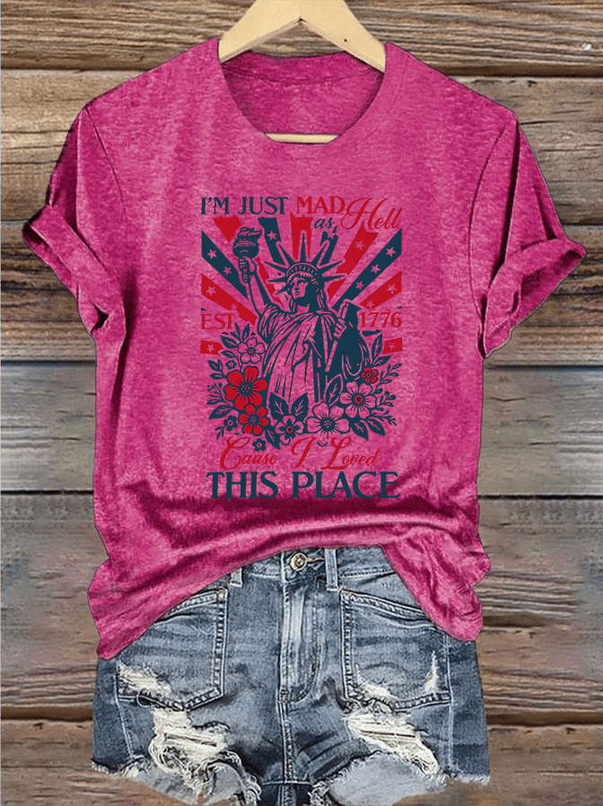 Women's  THIS PLACE Round Neck Printed T-Shirt